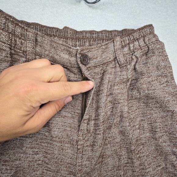 Aerie Anytime High Waisted Trousers Womens S Brown Wide Leg Zip Stretch New - Picture 3 of 14